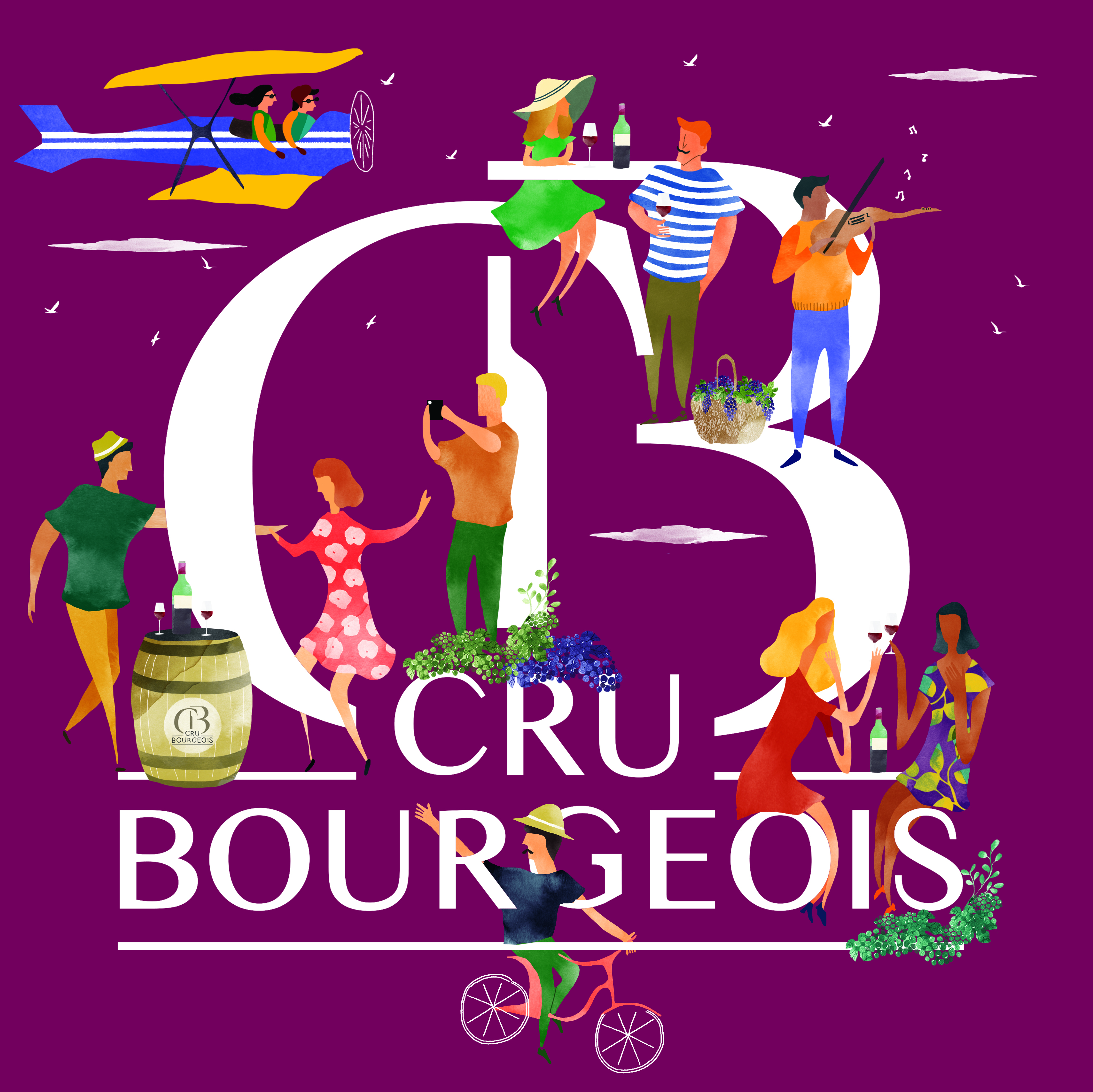 Visuel Sélection Officielle 2017 Crus Bourgeois du Médoc Print